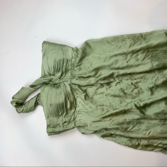 Banana Republic BR Monogram Green Silk Gown - Picture 5 of 6